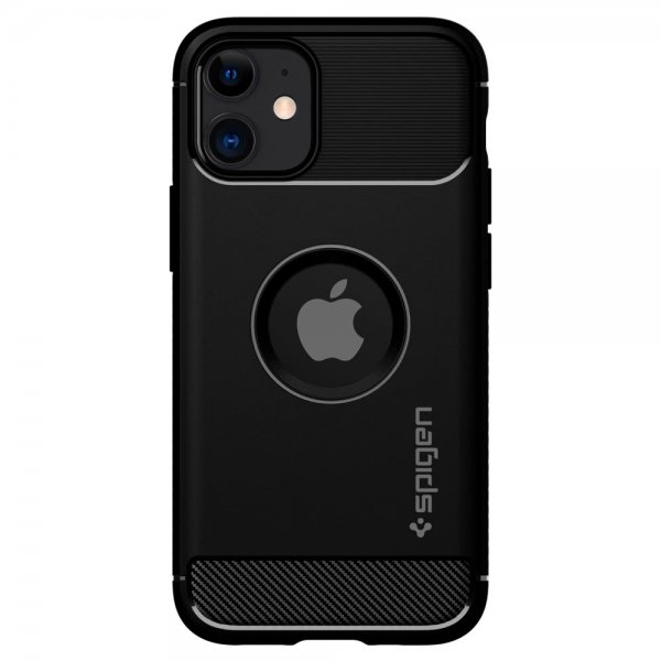 Spigen iPhone 12 Mini Deksel Rugged Armor Matte Black