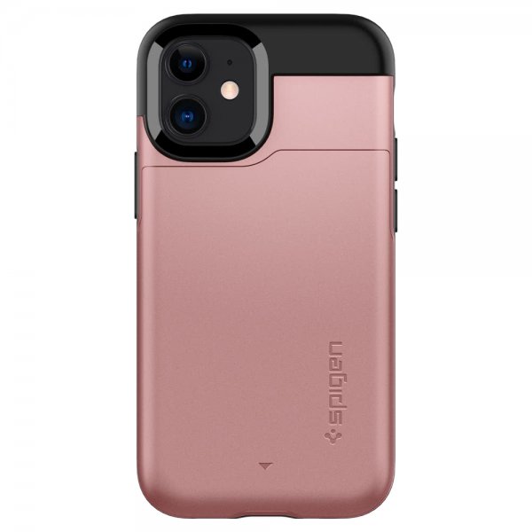 Spigen iPhone 12 Mini Deksel Slim Armor CS Rosegull
