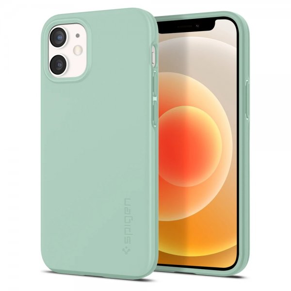 Spigen iPhone 12 Mini Deksel Thin Fit Apple Mint