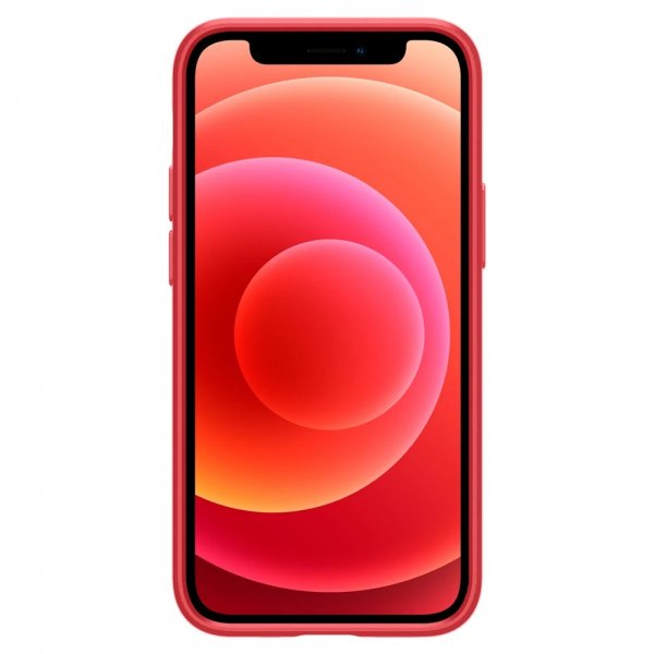 Spigen iPhone 12 Mini Deksel Thin Fit Rød