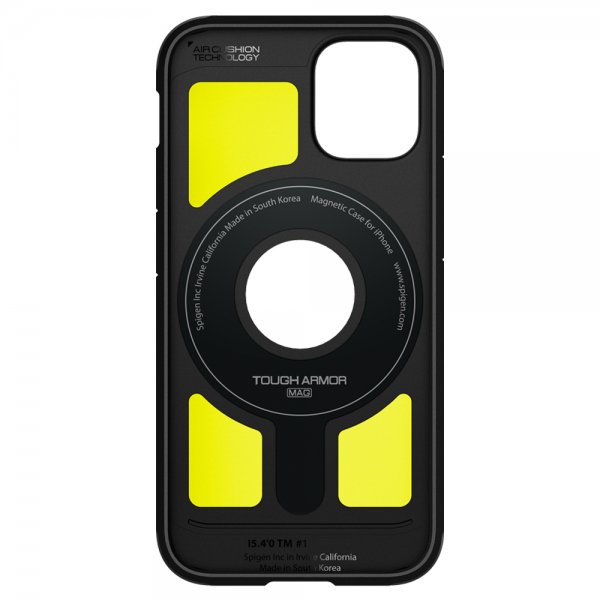 Spigen iPhone 12 Mini Deksel Tough Armor Mag Svart