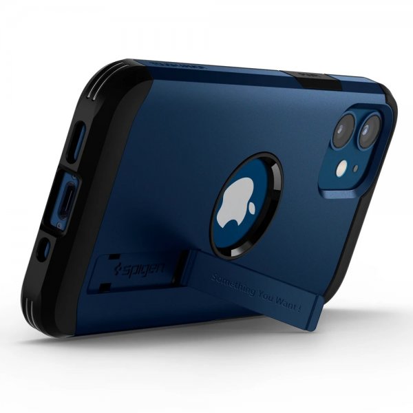 Spigen iPhone 12 Mini Deksel Tough Armor Navy Blue