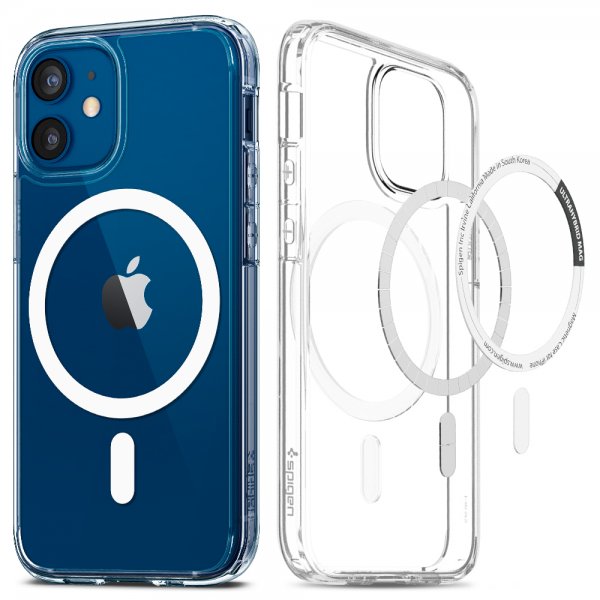 Spigen iPhone 12 Mini Deksel Ultra Hybrid Mag Hvit