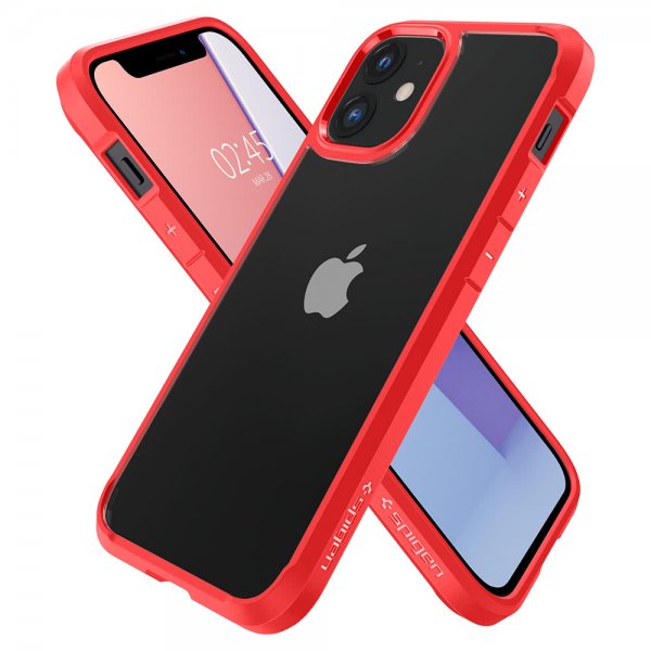 Spigen iPhone 12 Mini Deksel Ultra Hybrid Rød
