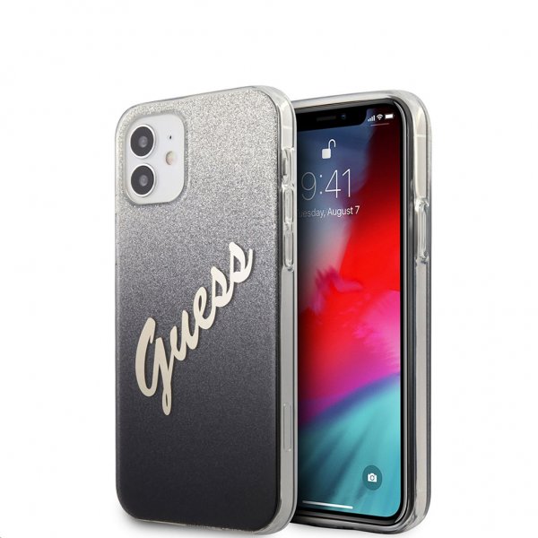 Guess iPhone 12 Mini Deksel Vintage Gradient Svart