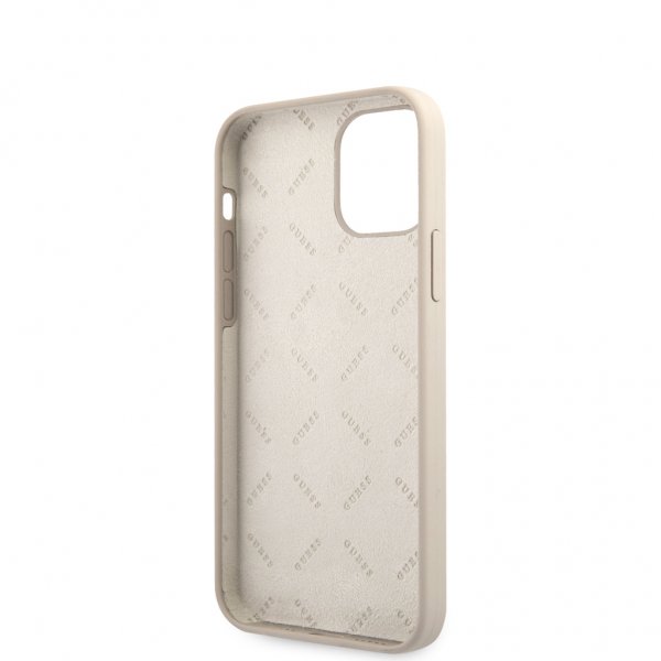 Guess iPhone 12 Mini Deksel Vintage Silicone Grå