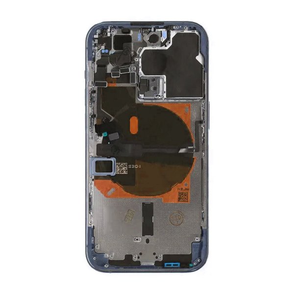 iPhone 12 Pro bakside med komplett ramme OEM - blå