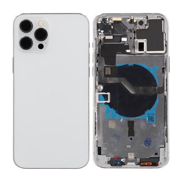 iPhone 12 Pro Max Bakside med Komplett Ramme OEM - Hvit