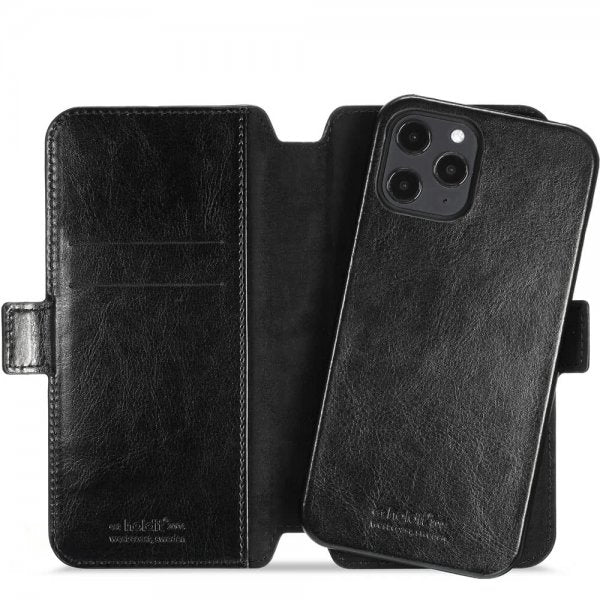 holdit iPhone 12 Pro Max Etui Berlin Löstagbart Deksel Svart