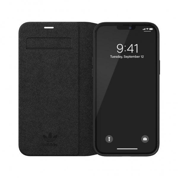 Adidas iPhone 12 Pro Max Etui Booklet Case Basic Svart