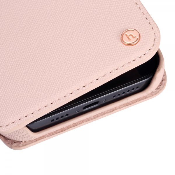 holdit iPhone 12 Pro Max Etui Stockholm Löstagbart Deksel Rosa