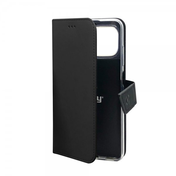 Celly iPhone 12 Pro Max Etui Wally Wallet Case Svart