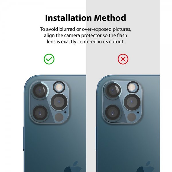 Ringke iPhone 12 Pro Max Kamerabeskytter Camera Protector Glass 2-pakning