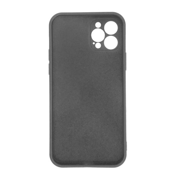 iPhone 12 Pro Max Deksel Silikon Svart