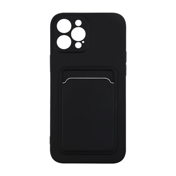 iPhone 12 Pro Max Deksel Kortholder Svart