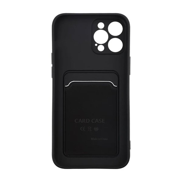 iPhone 12 Pro Max Deksel Kortholder Svart
