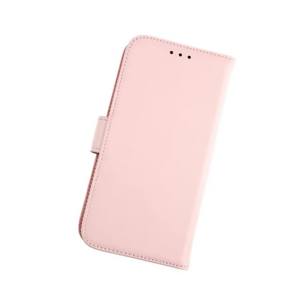Rvelon iPhone 12 Pro Max Etui Ekte Skinn Rosa