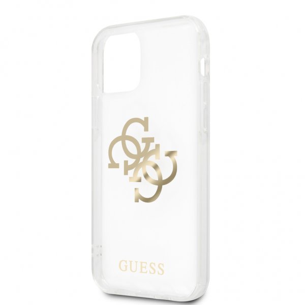 Guess iPhone 12 Pro Max Deksel 4G Logo Gull Klar