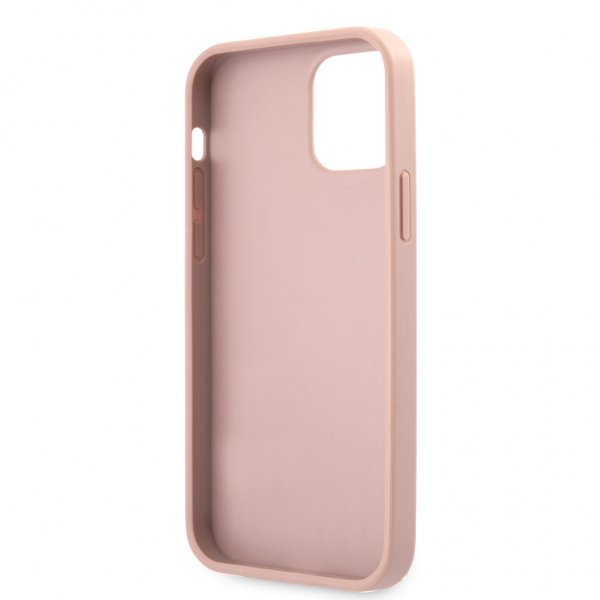 Guess iPhone 12 Pro Max Deksel 4G Logo Saffiano Rosa