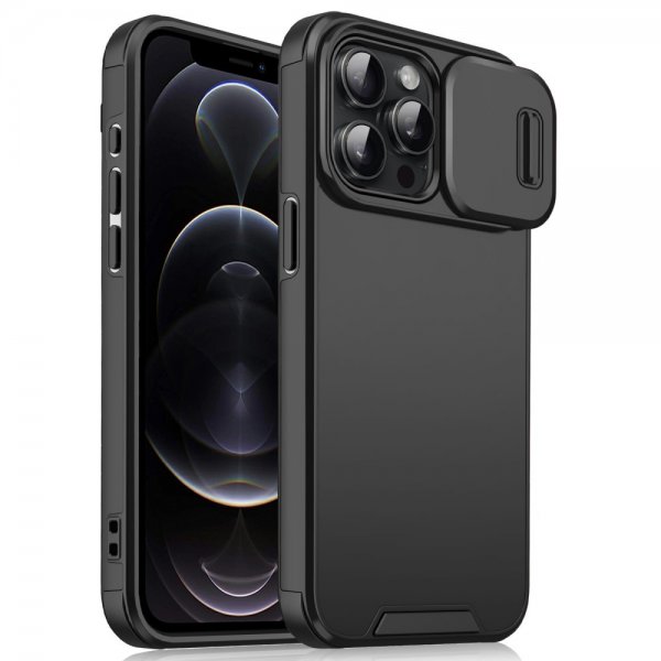 iPhone 12 Pro Max Deksel Camera Slide Svart
