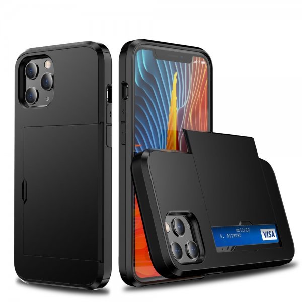 iPhone 12 Pro Max Deksel Card Slide Svart