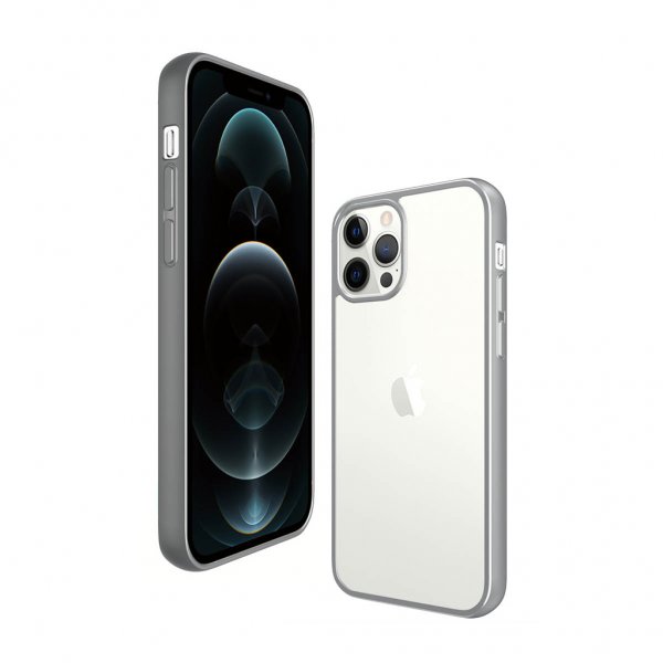 PanzerGlass iPhone 12 Pro Max Deksel ClearCase Color Satin Silver