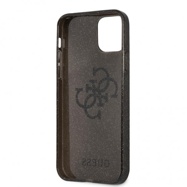 Guess iPhone 12 Pro Max Deksel Full Glitter Svart