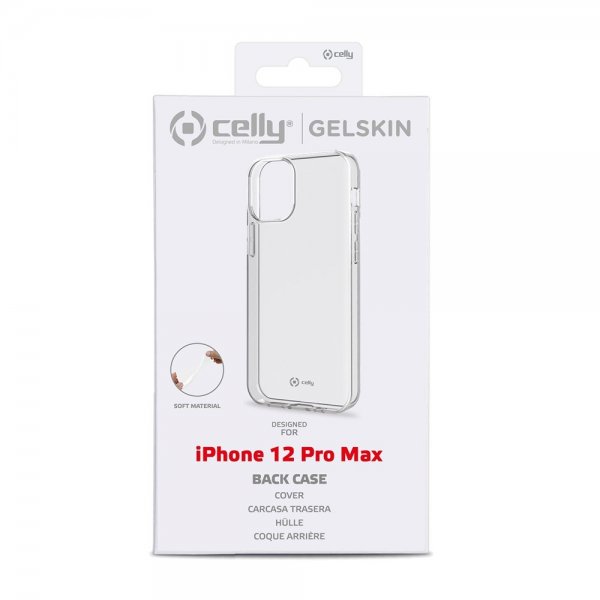 Celly iPhone 12 Pro Max Deksel GELSKIN Klar