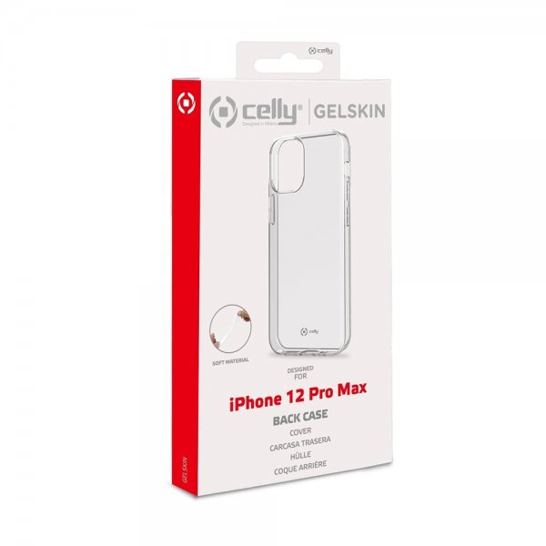 Celly iPhone 12 Pro Max Deksel GELSKIN Klar