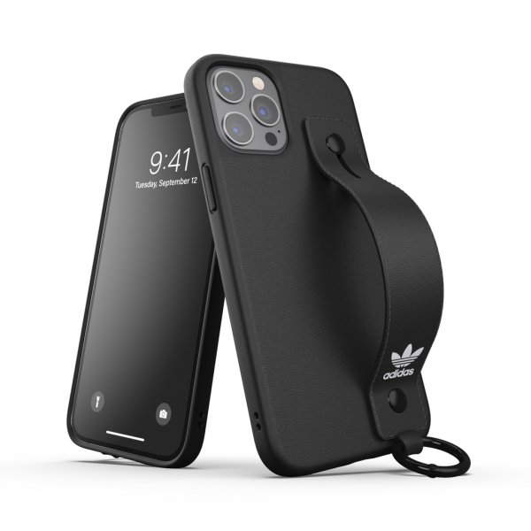 Adidas iPhone 12 Pro Max Deksel Hand Strap Case Svart