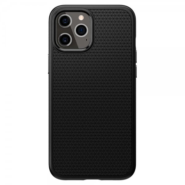 Spigen iPhone 12 Pro Max Deksel Liquid Air Matte Black