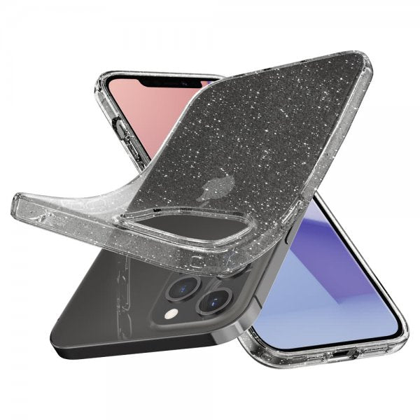 Spigen iPhone 12 Pro Max Deksel Liquid Crystal Glitter Crystal Quartz