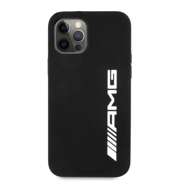 AMG iPhone 12 Pro Max Deksel Liquid Silicone Svart