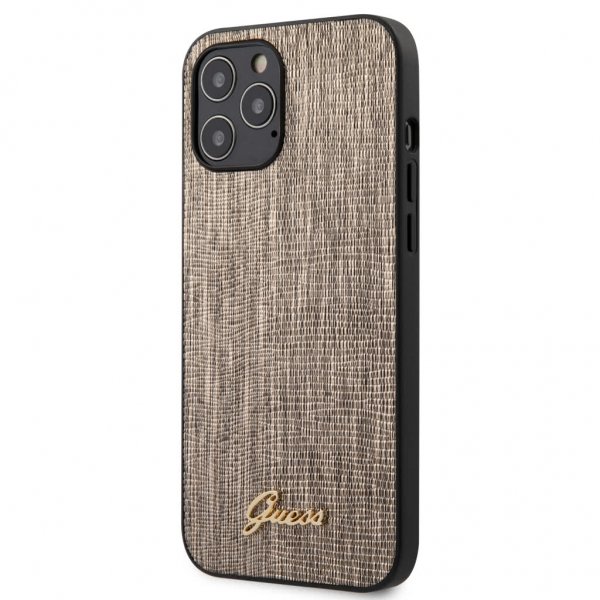 Guess iPhone 12 Pro Max Deksel Lizard Gull