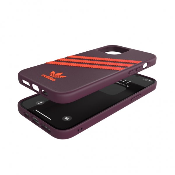 Adidas iPhone 12 Pro Max Deksel Moulded Case PU Maroon/Solar Orange