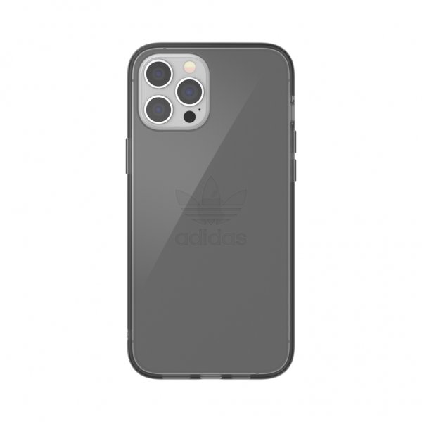 Adidas iPhone 12 Pro Max Deksel Protective Clear Case Svart