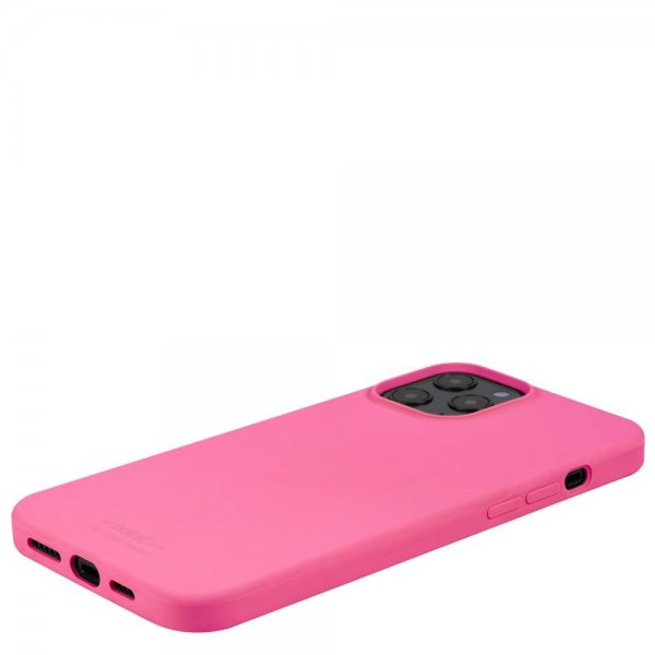 holdit iPhone 12 Pro Max Deksel Silikon Bright Pink