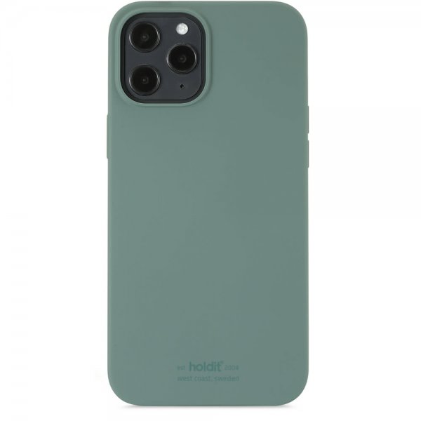 holdit iPhone 12 Pro Max Deksel Silikon Moss Green