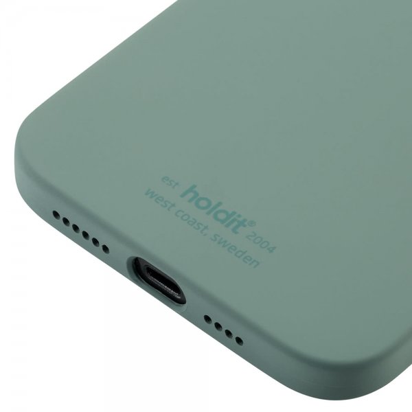 holdit iPhone 12 Pro Max Deksel Silikon Moss Green