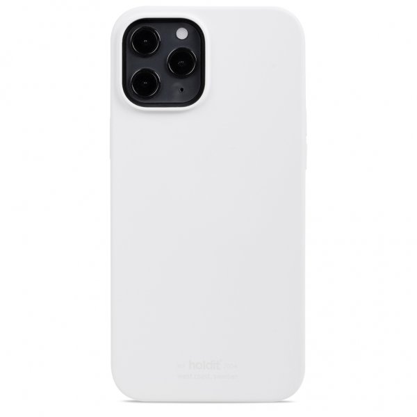holdit iPhone 12 Pro Max Deksel Silikon Hvit