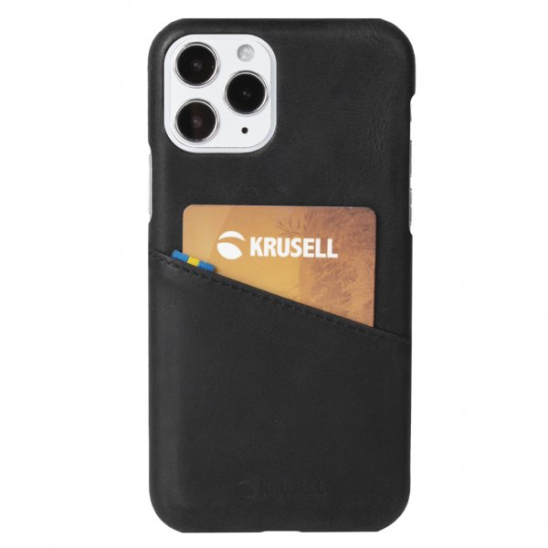 Krusell iPhone 12 Pro Max Deksel Sunne CardCover Vintage Black