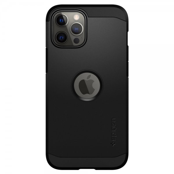 Spigen iPhone 12 Pro Max Deksel Tough Armor Mag Svart