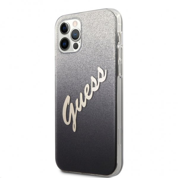 Guess iPhone 12 Pro Max Deksel Vintage Gradient Svart