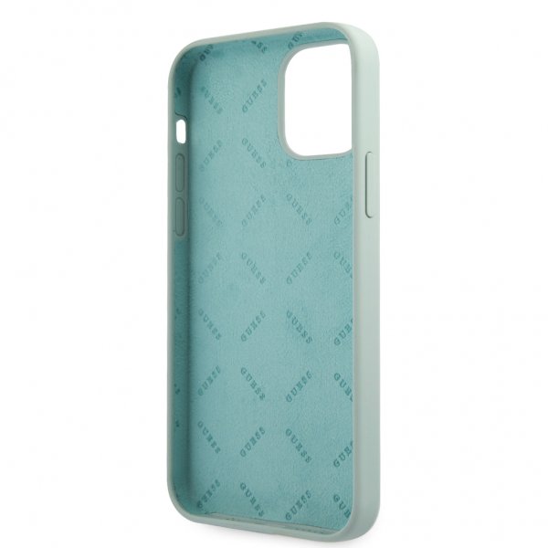 Guess iPhone 12 Pro Max Deksel Vintage Silicone Blå