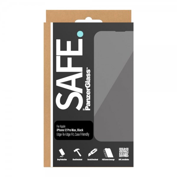 SAFE. by PanzerGlass iPhone 12 Pro Max Skjermbeskytter Edge-to-Edge Fit