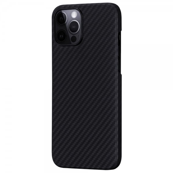 Pitaka iPhone 12/iPhone 12 Pro Deksel MagEZ Case Svart/Grå Twill