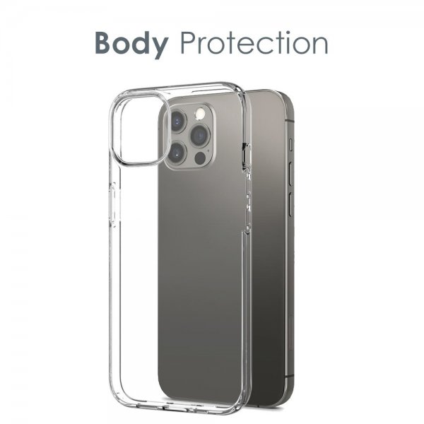 Northjo iPhone 12 Pro Deksel med Skjermbeskytter og Kamerabeskytter 3-i-1