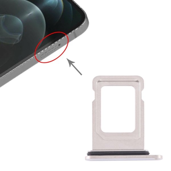 iPhone 12 Pro/12 Pro Max SIM-kortholder - Sølv