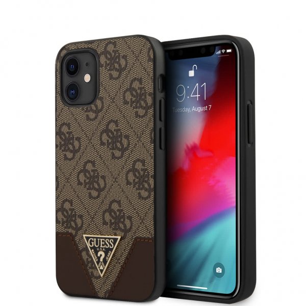 Guess iPhone 12 Mini Deksel 4G Brun