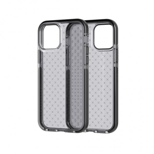 Tech21 iPhone 12/iPhone 12 Pro Deksel Evo Check Smokey Black